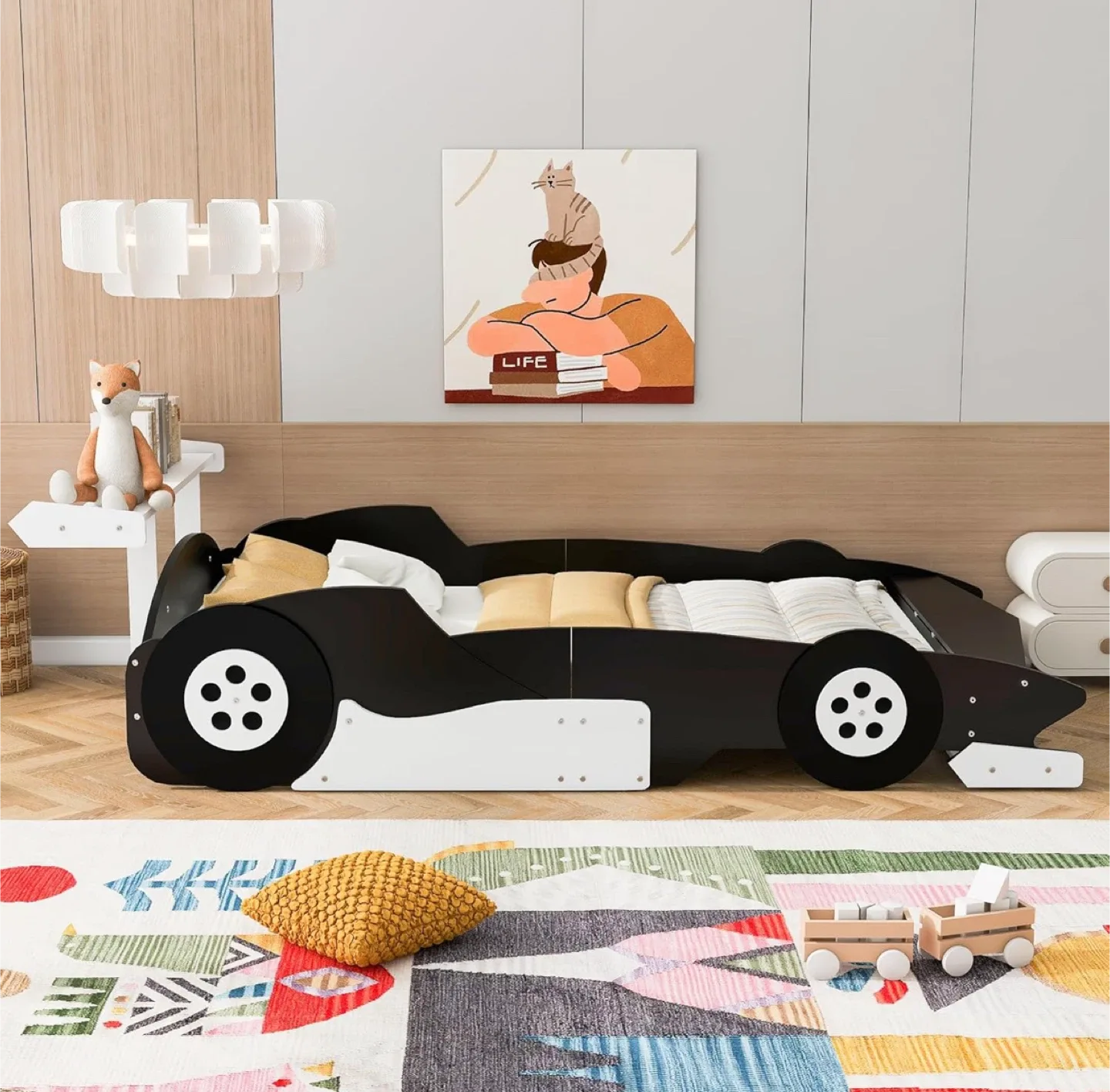 Black Race Car Bed Frame image indicator(10)