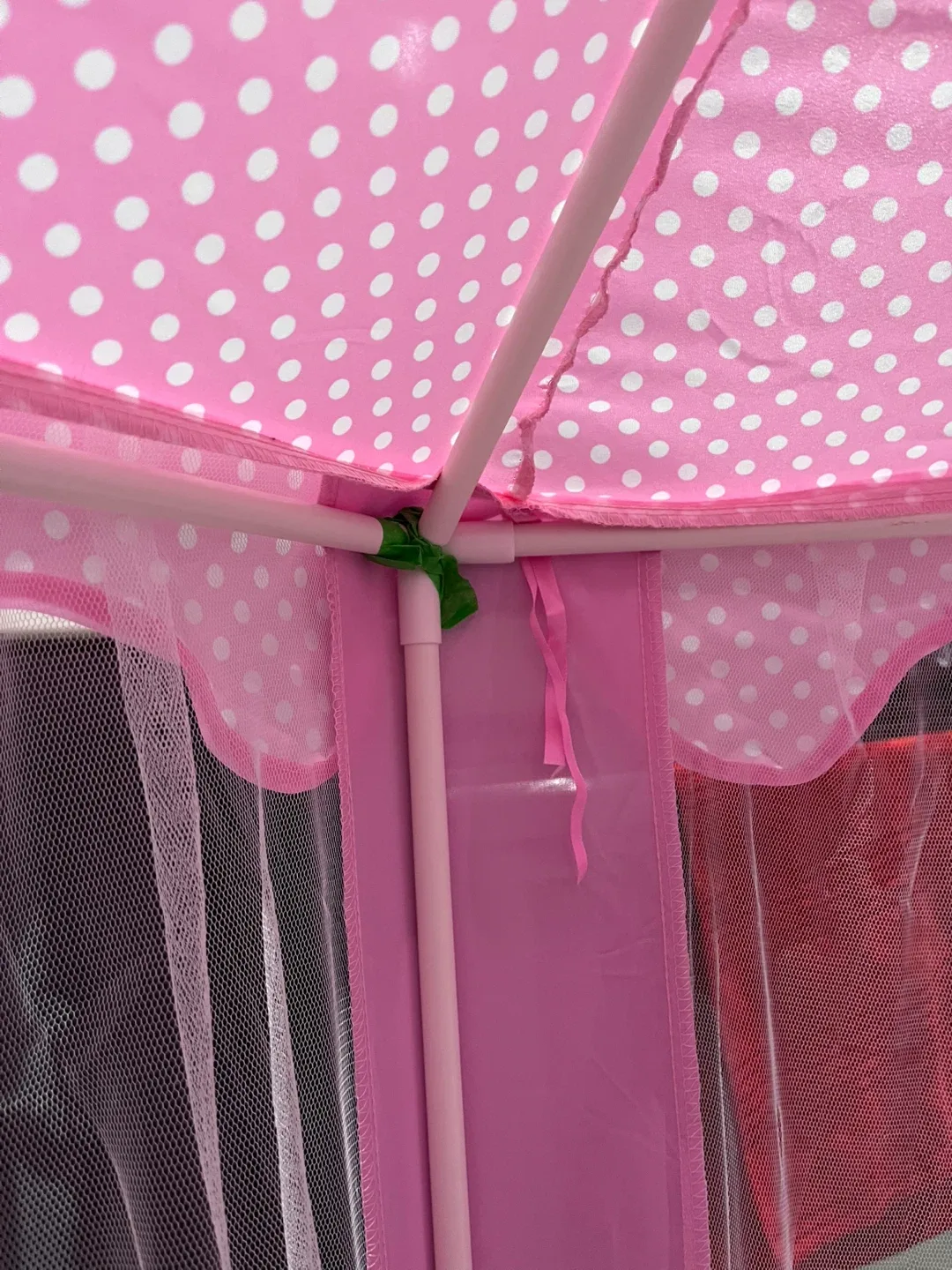 Pink Polka Dot Kids Play Tent image indicator(8)