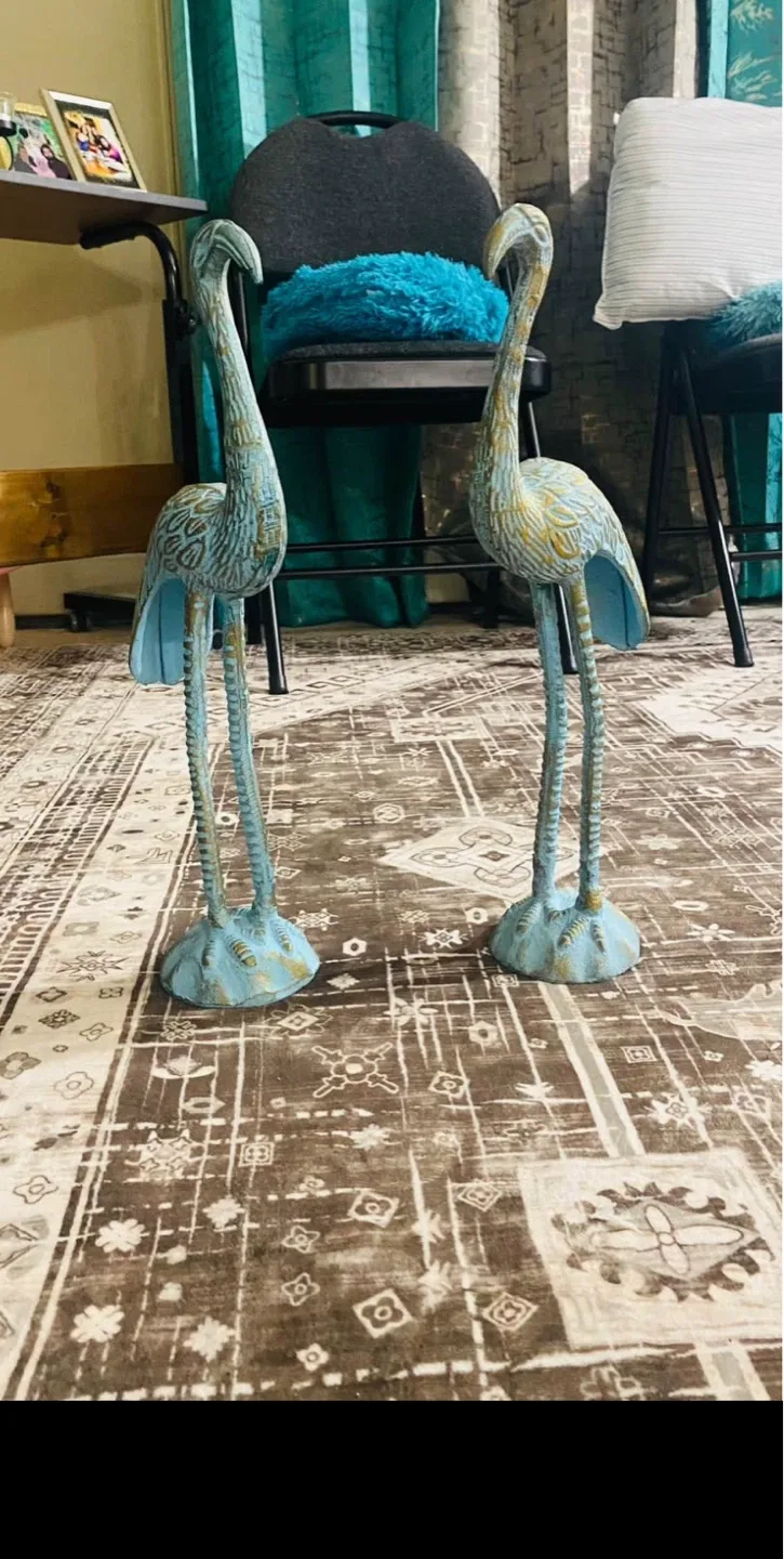 Decorative Heron Statues - Set of 2