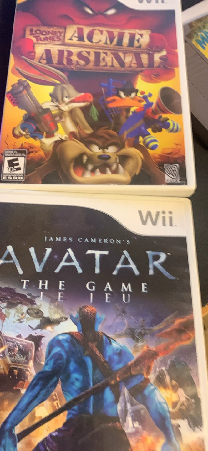 Wii Games: Looney Tunes Acme Arsenal & Avatar