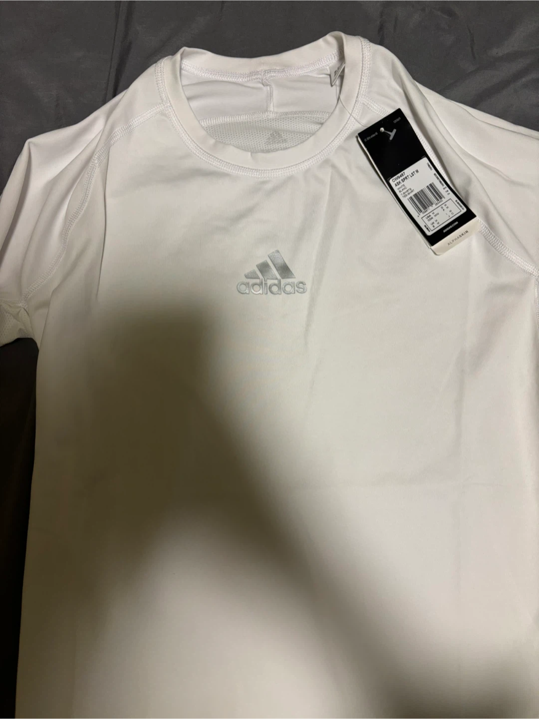 New Adidas Alphaskin Sport LST M White - photo 2