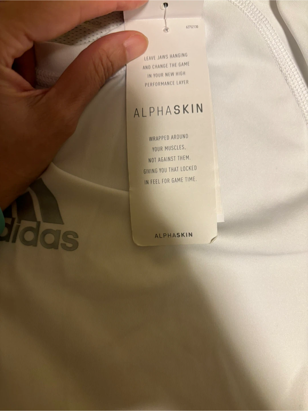 New Adidas Alphaskin Sport LST M White - photo 4