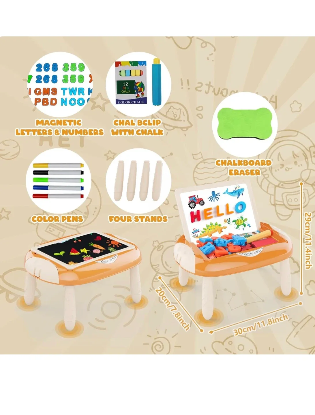 Toddler Toys Board - Kids Drawing Board image indicator(4)