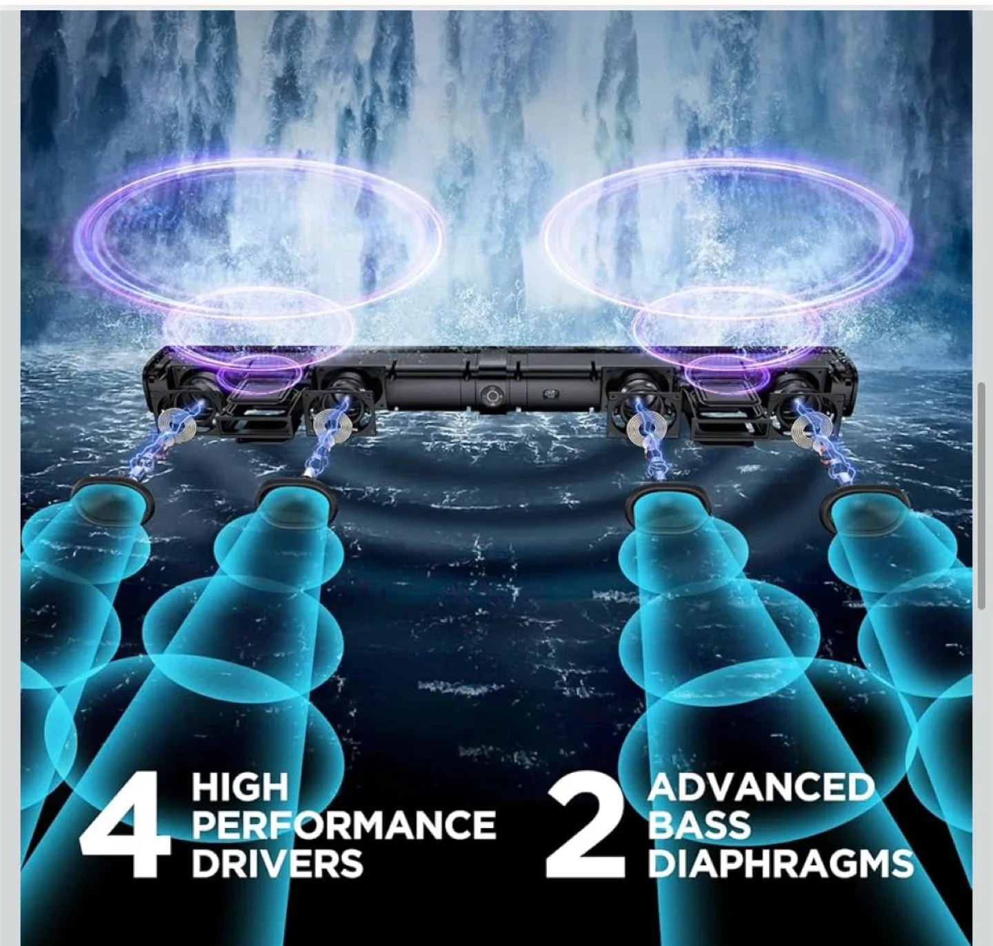 KY-8000 Soundbar Speaker with Bluetooth image indicator(5)