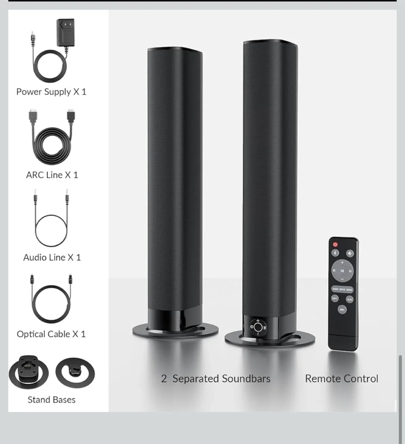 KY-8000 Soundbar Speaker with Bluetooth image indicator(10)