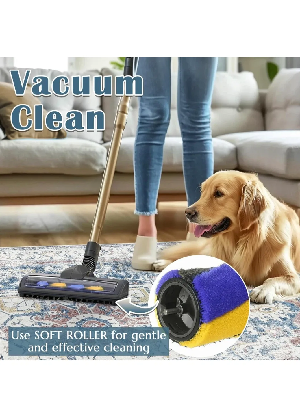 jinchan Area Rug 8x10 Washable Vintage Rug image indicator(8)