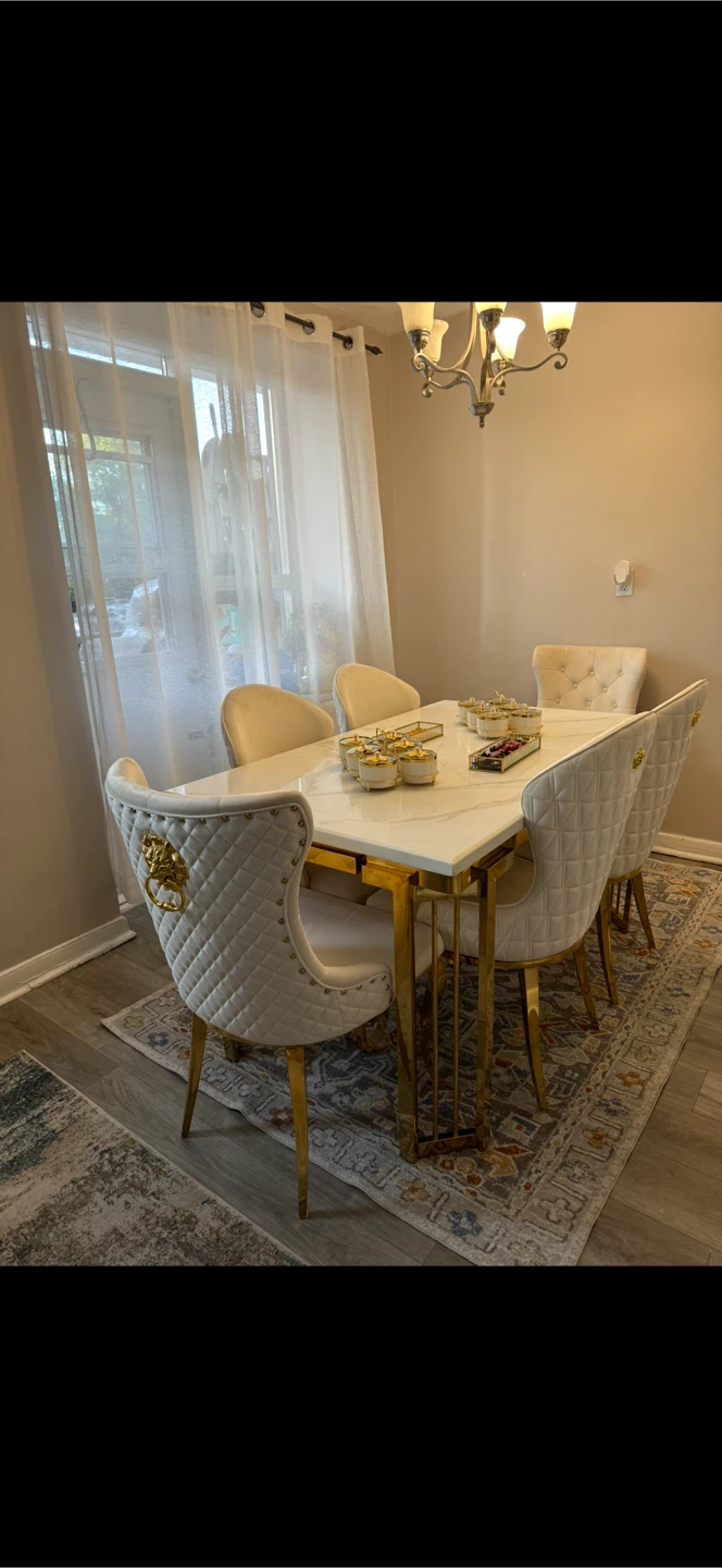 Dining Table Set with 6 Chairs