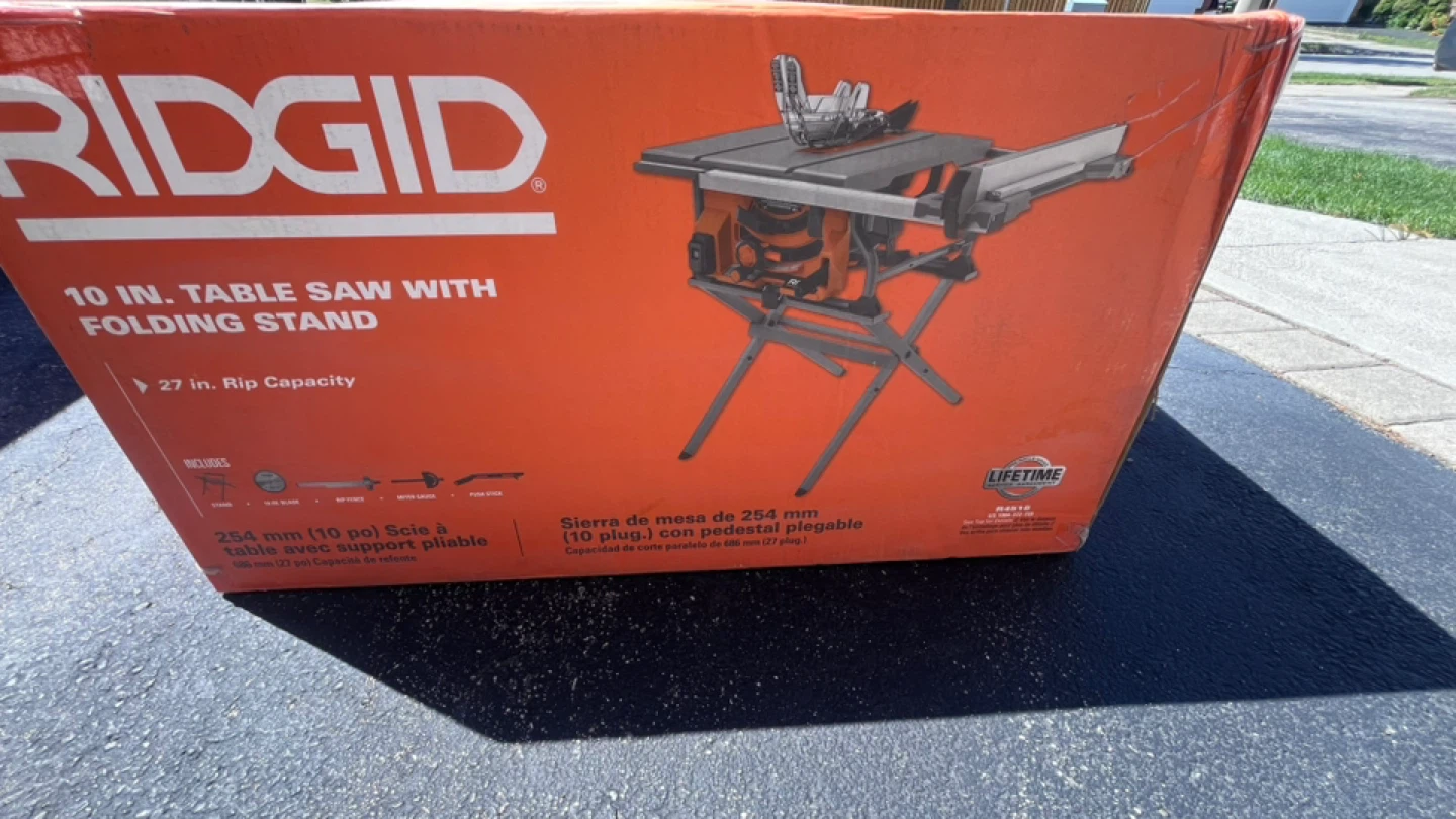RIDGID Table Saw with Stand - NEW - photo 2