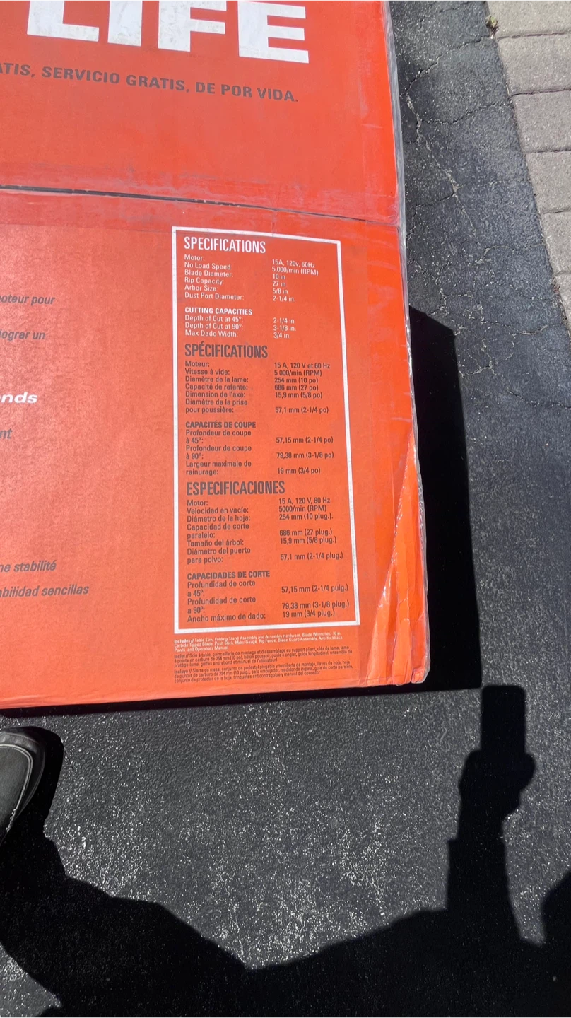 RIDGID Table Saw with Stand - NEW - photo 3