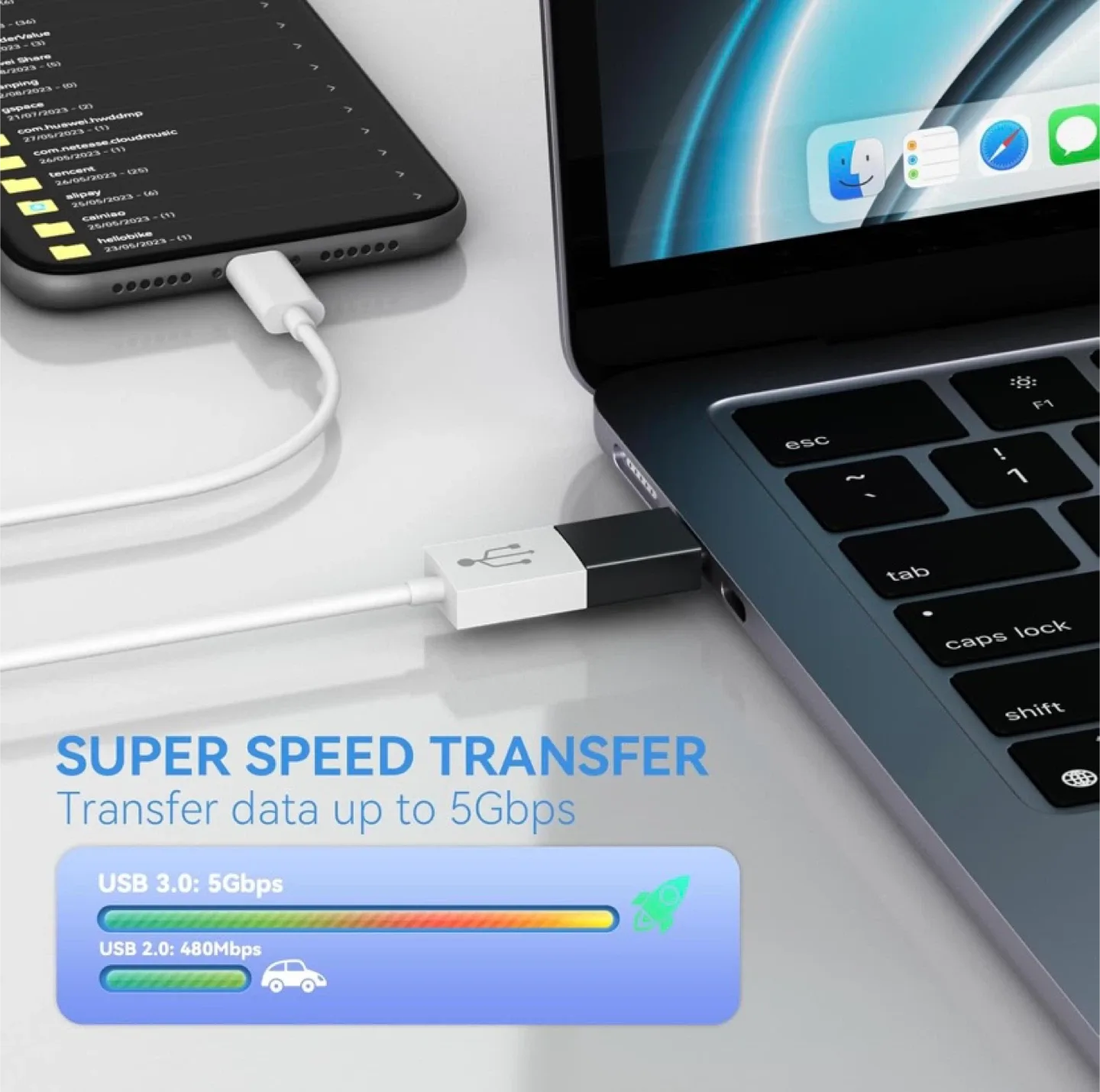 USB 3.0 to Type-C Adapter image indicator(3)