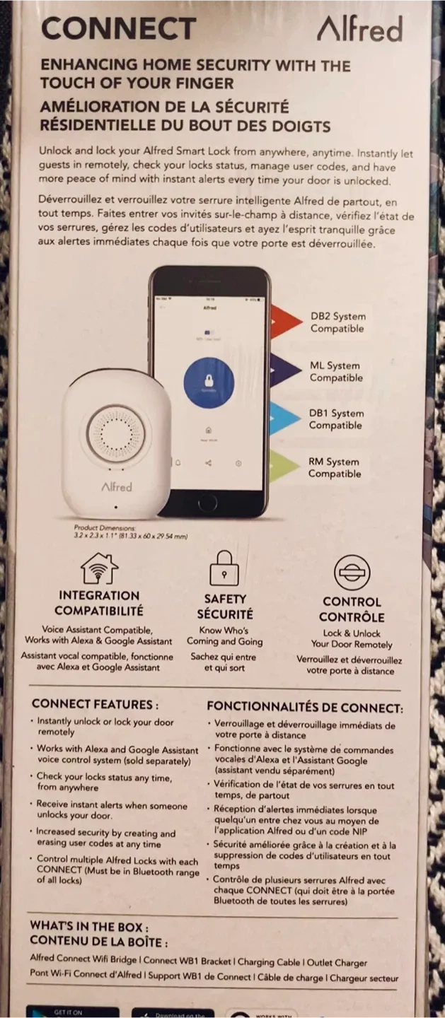 Alfred Connect Smart Lock - New in Box! image indicator(5)