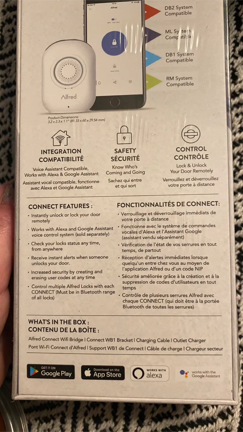 Alfred Connect Smart Lock - New in Box! image indicator(8)