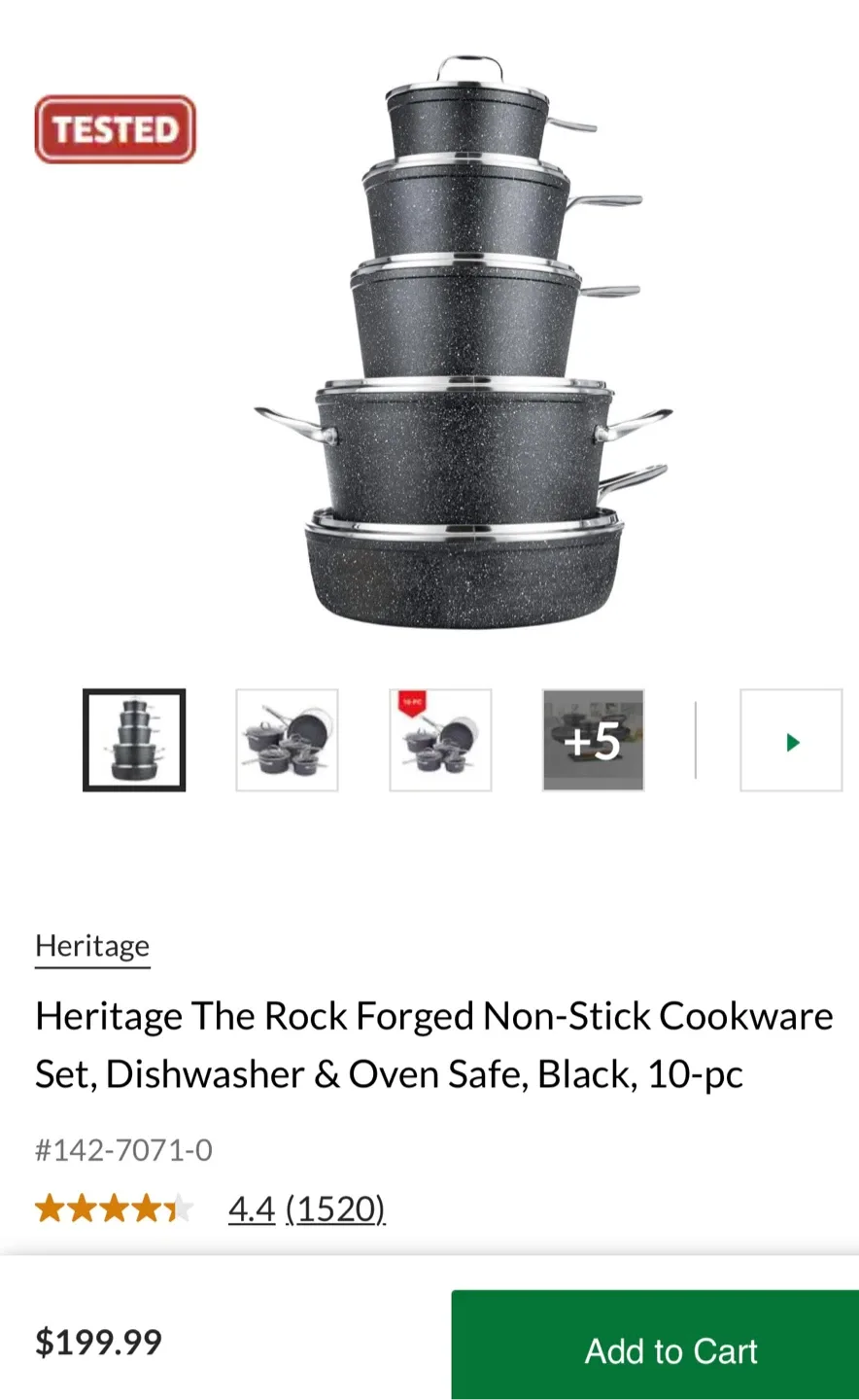 The Rock Cookware - Pots & Frypans - 15pcs image indicator(7)