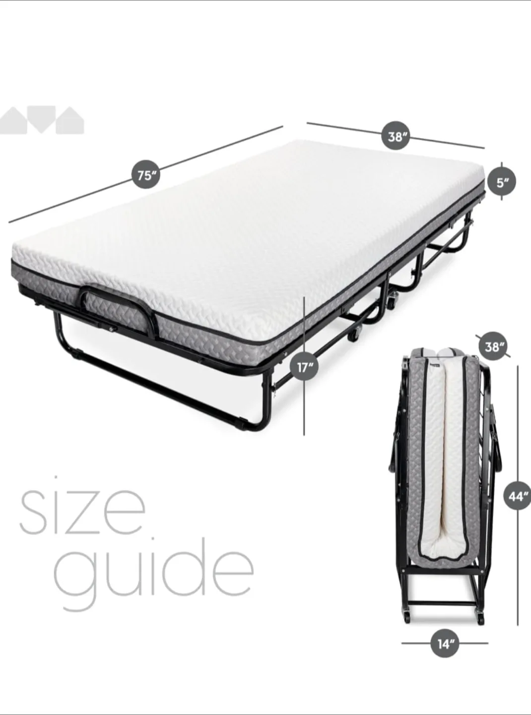 Folding Rollaway Bed - Twin Size image indicator(3)