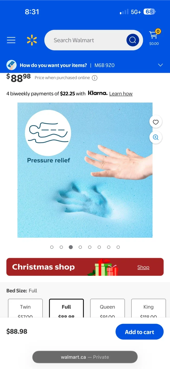 Zinus 2in Gel Memory Foam Mattress Topper - Full image indicator(2)