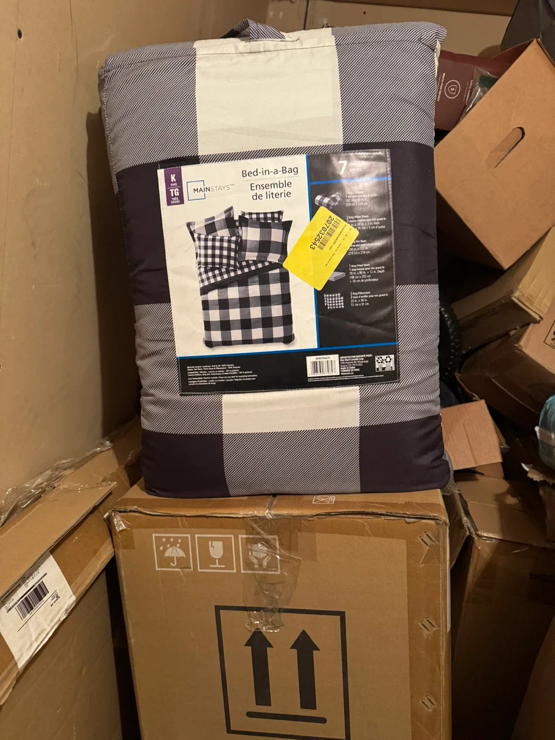 Mainstays Buffalo Check King Bed-in-a-Bag Set image indicator(3)