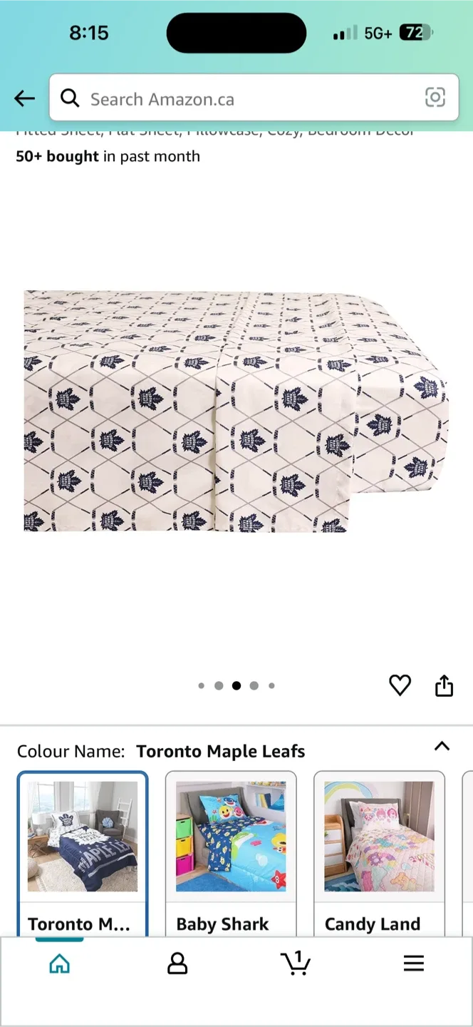 Toronto Maple Leafs Twin Size Bedding Set image indicator(4)