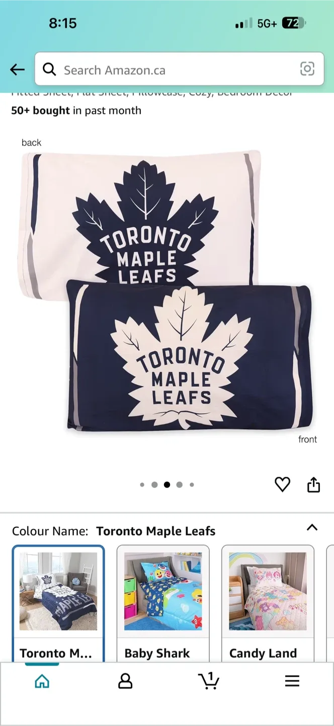 Toronto Maple Leafs Twin Size Bedding Set image indicator(3)