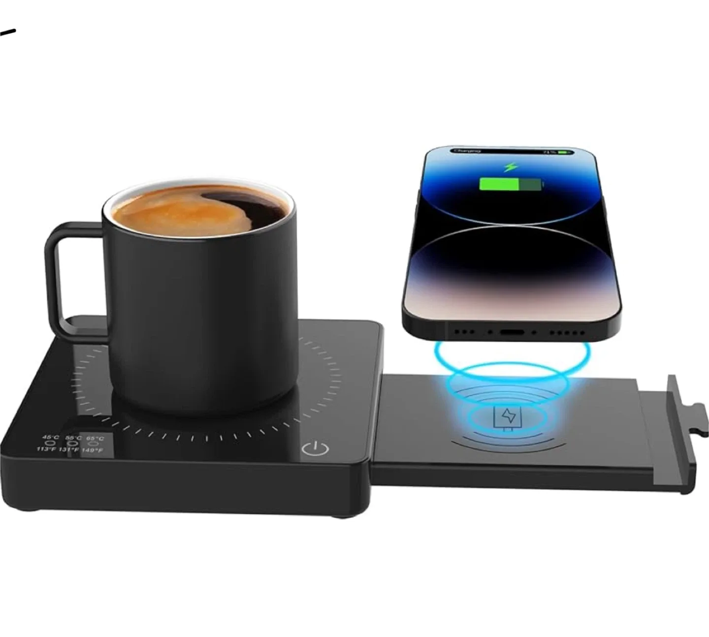 Coffee Mug Warmer with 15W Fast Wireless Charger