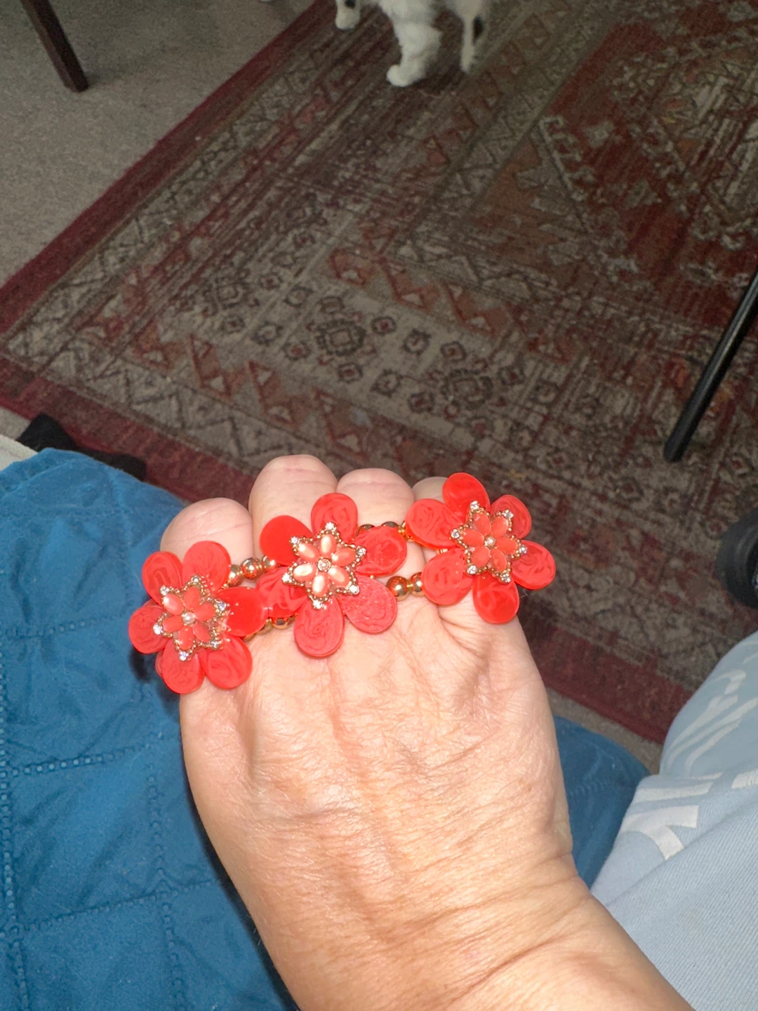 Red Flower Ring