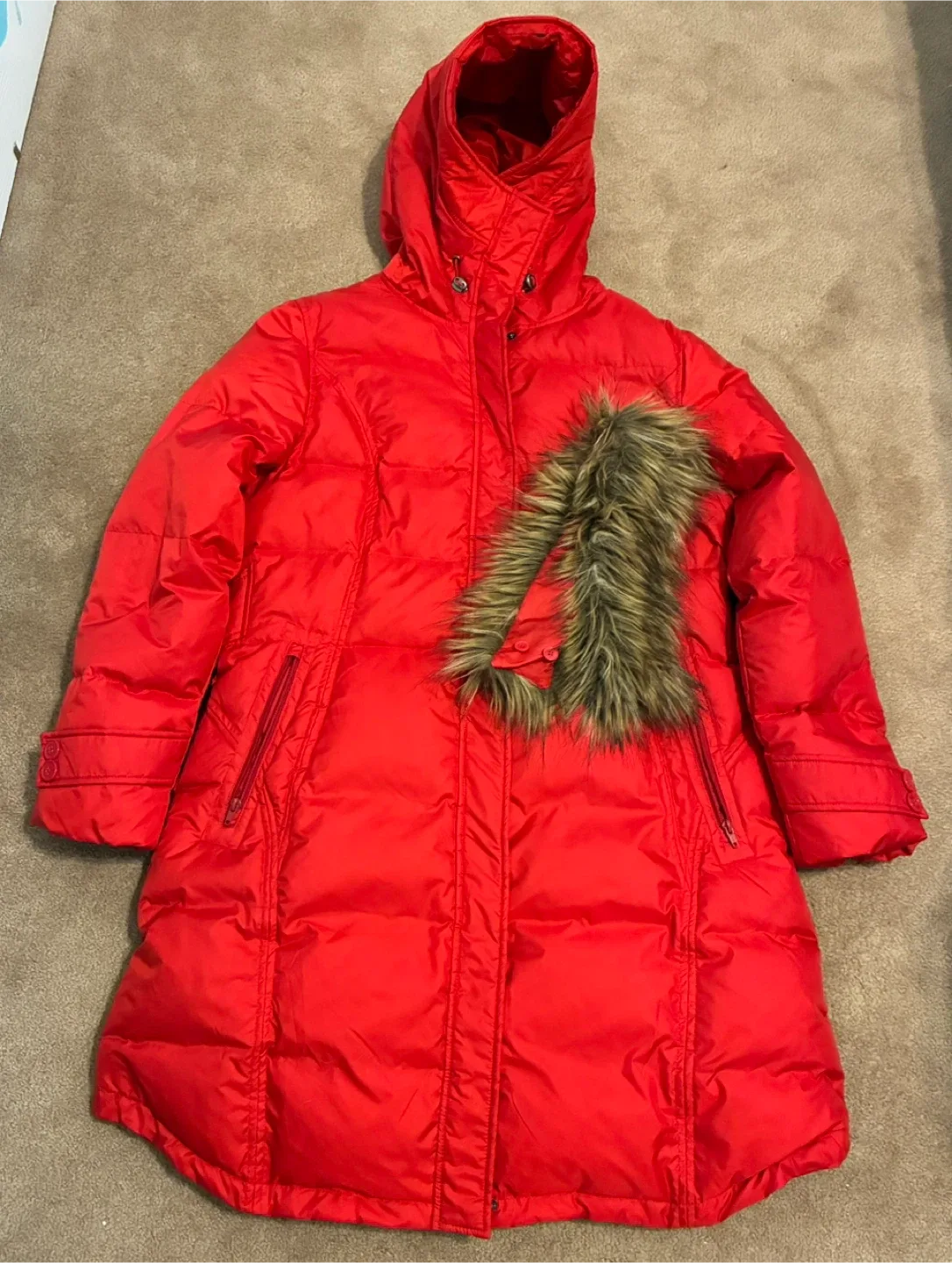 Brand new without tag 3/4 beautiful winter coat size 14-16 image indicator(4)