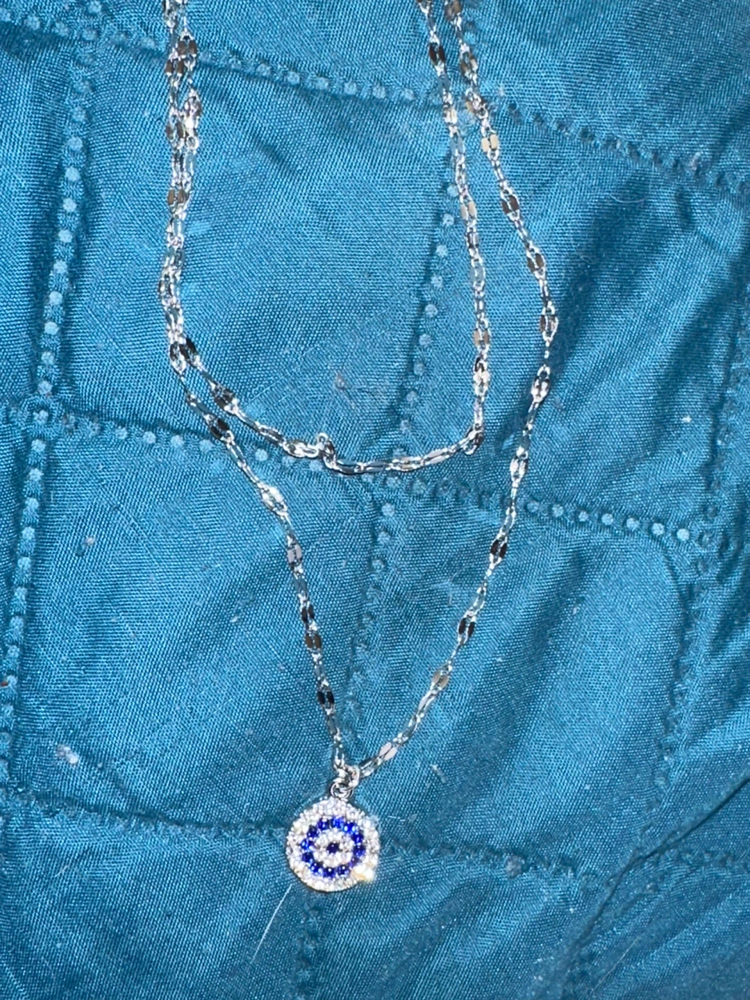 Evil Eye Pendant Layered Necklace