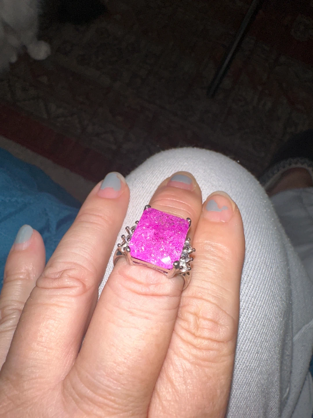 Pink Stone Ring