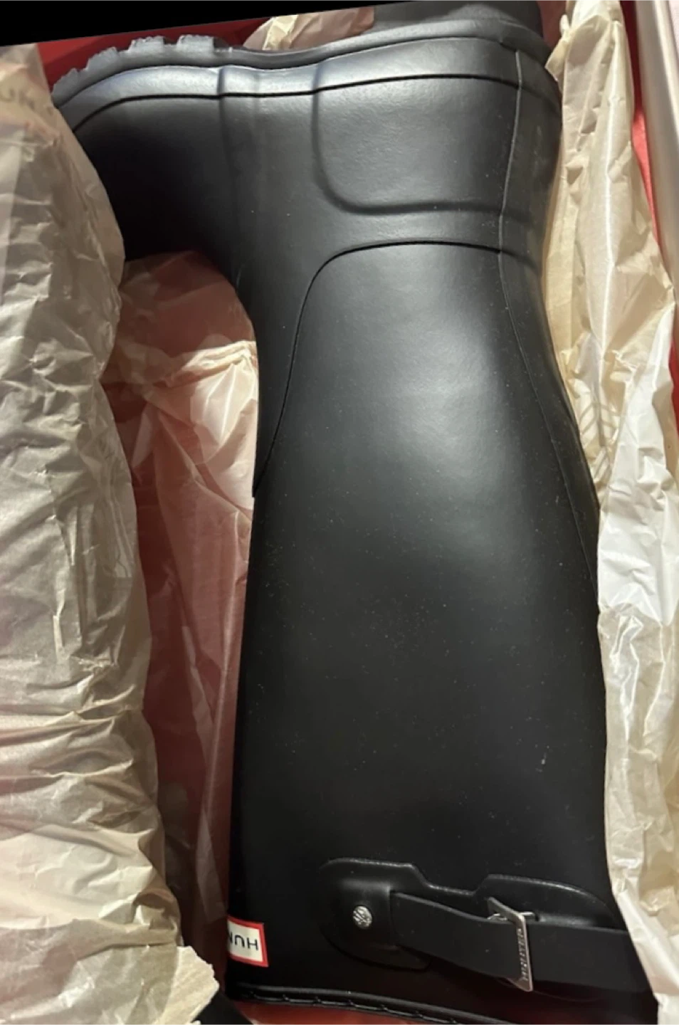 Hunter Rain Boots + Fleece Welly Socks - Size US(M) 7-9 - photo 3