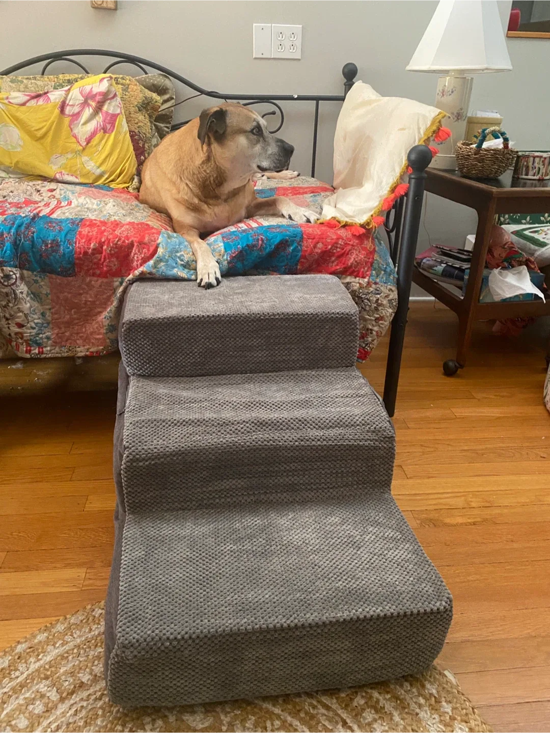 3-Step Pet Stairs - Gray image indicator(4)