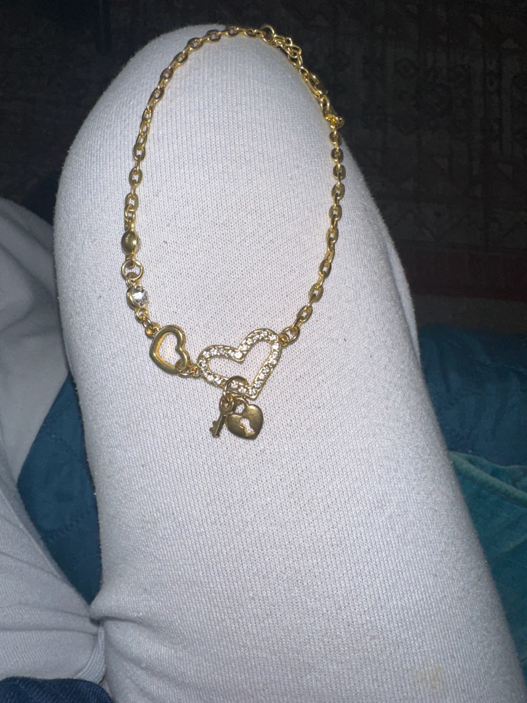 Gold Heart Charm Necklace - photo 2