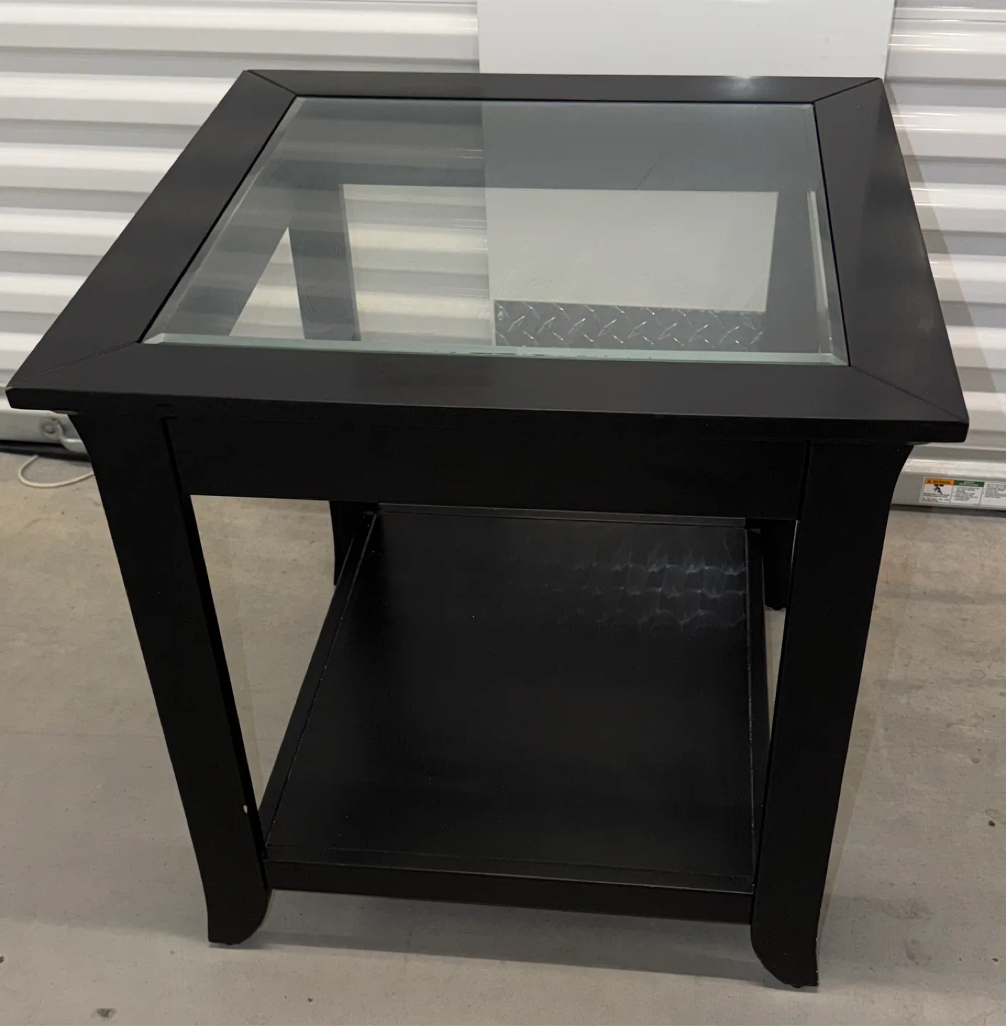 Black Glass-Top End Tables (Set of 2) image indicator(5)