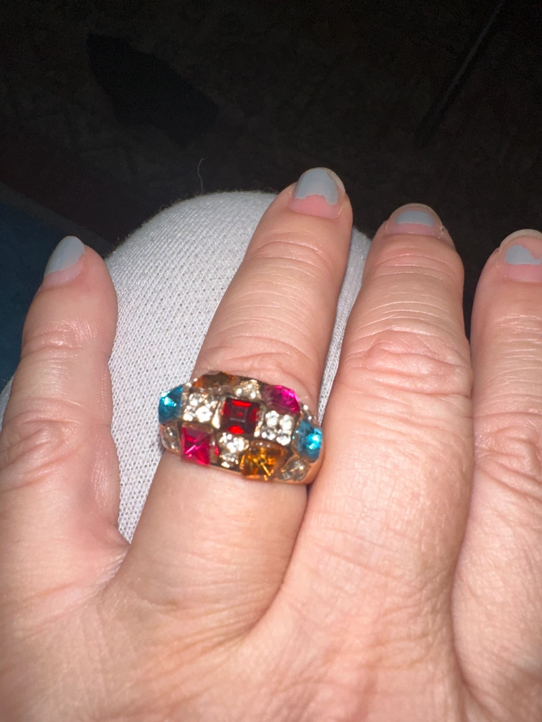 Vintage Multi-Stone Cocktail Ring