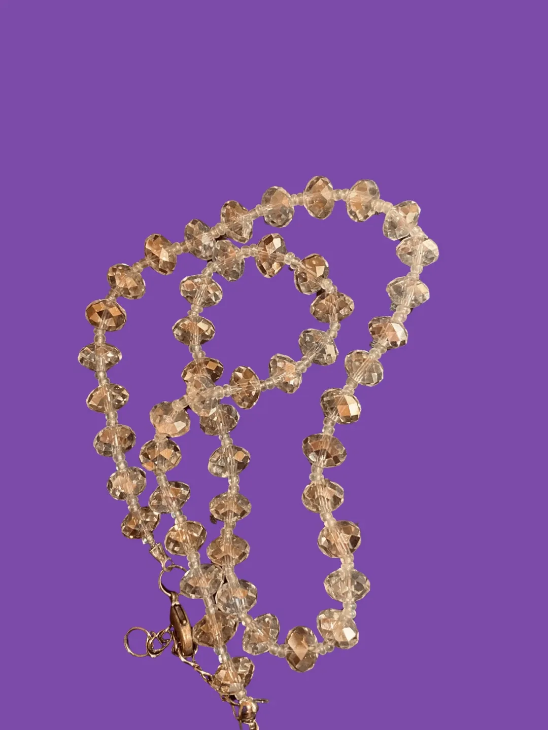 Beaded Crystal Necklace 16” long image indicator(6)