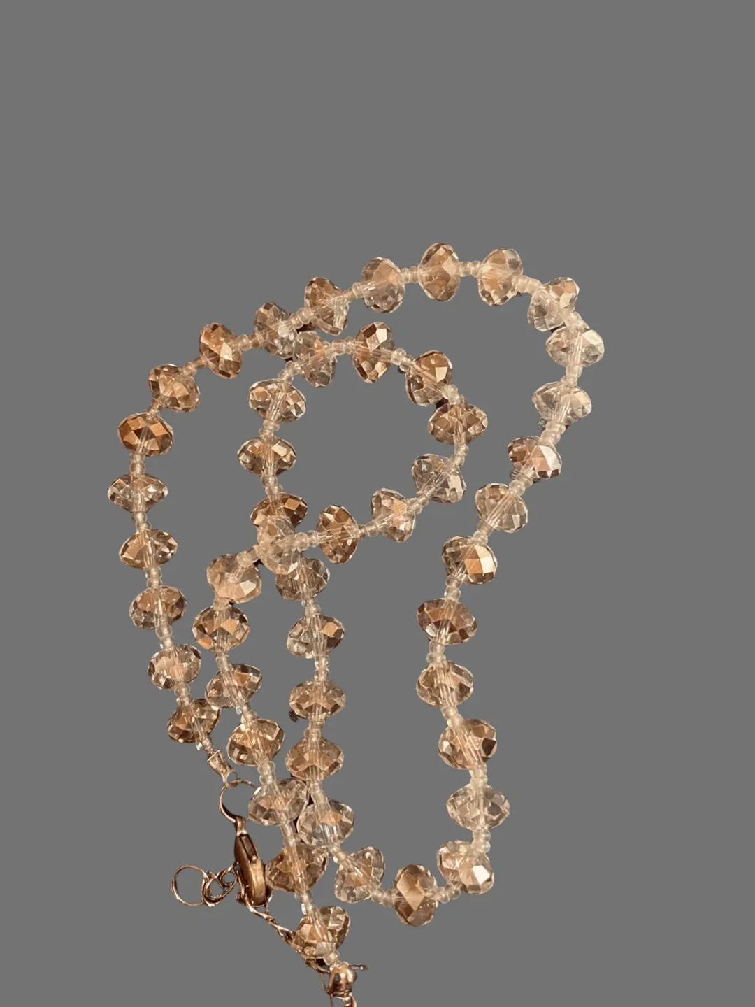 Beaded Crystal Necklace 16” long image indicator(2)