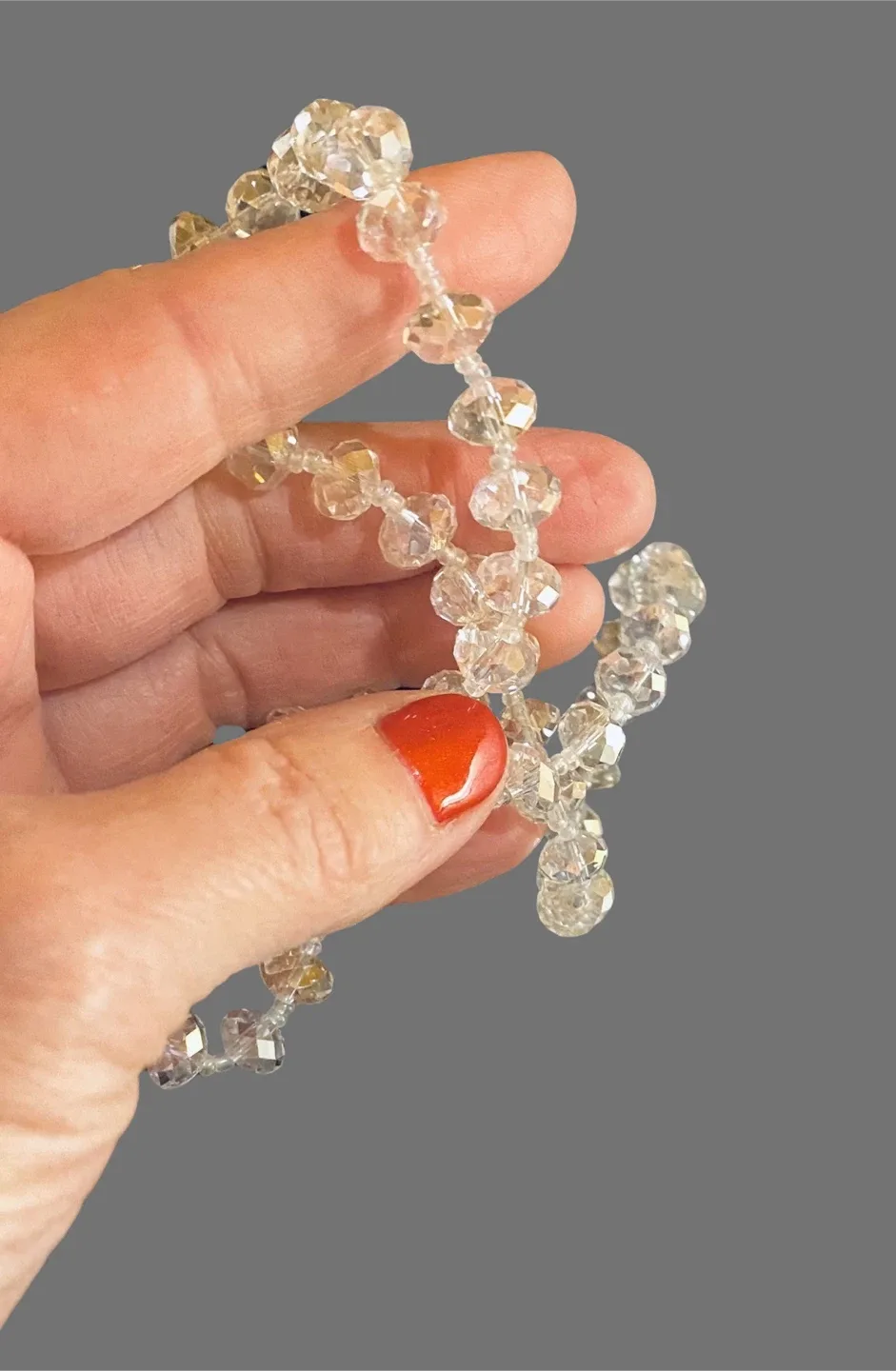 Beaded Crystal Necklace 16” long image indicator(5)