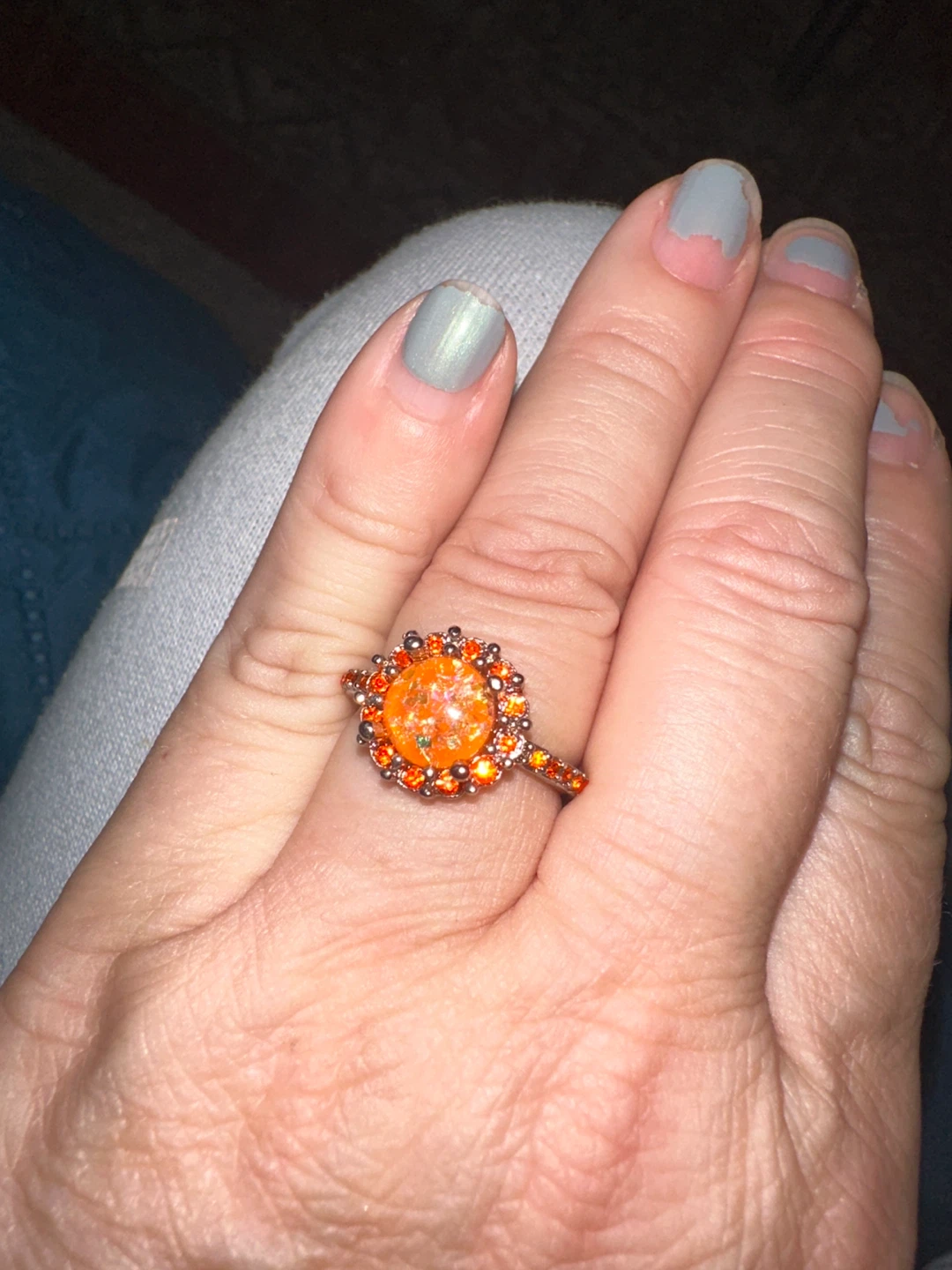 Orange Stone Ring