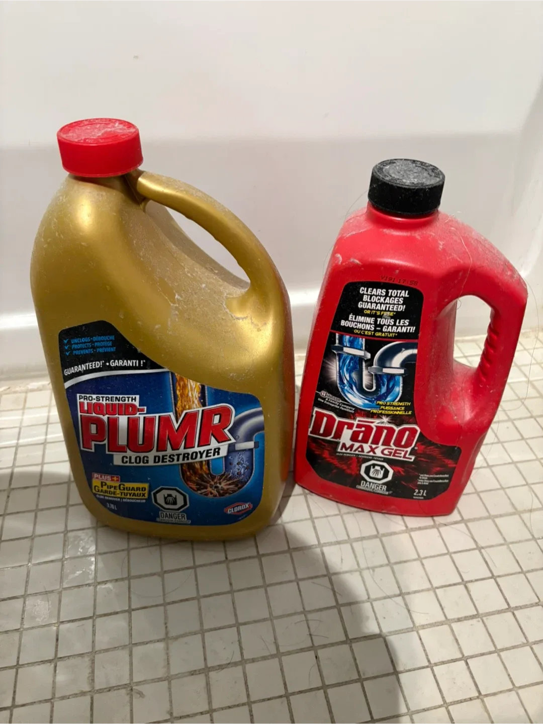 Liquid Plumbr & Drano Clog Destroyer