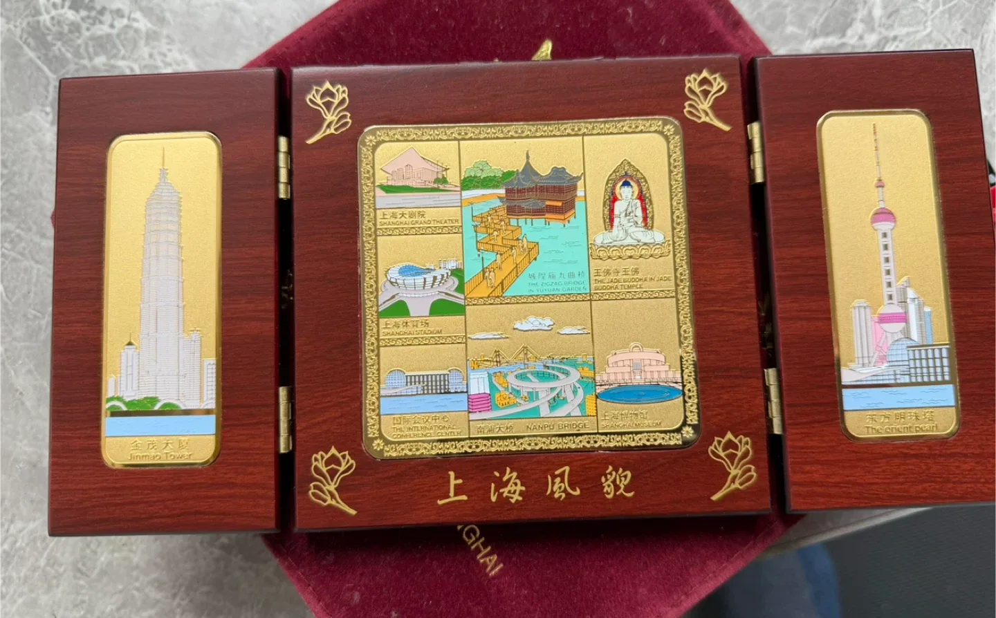 Shanghai Landmark Gold Plated Display image indicator(3)