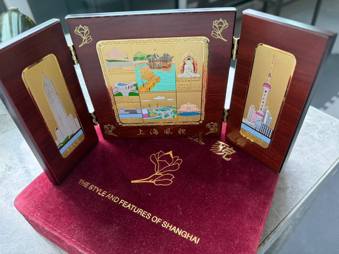 Shanghai Landmark Gold Plated Display image indicator(2)