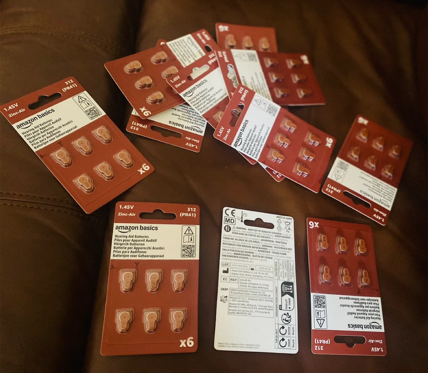 72 Each!!!!Amazon Basics Hearing Aid Batteries Size 312 image indicator(3)