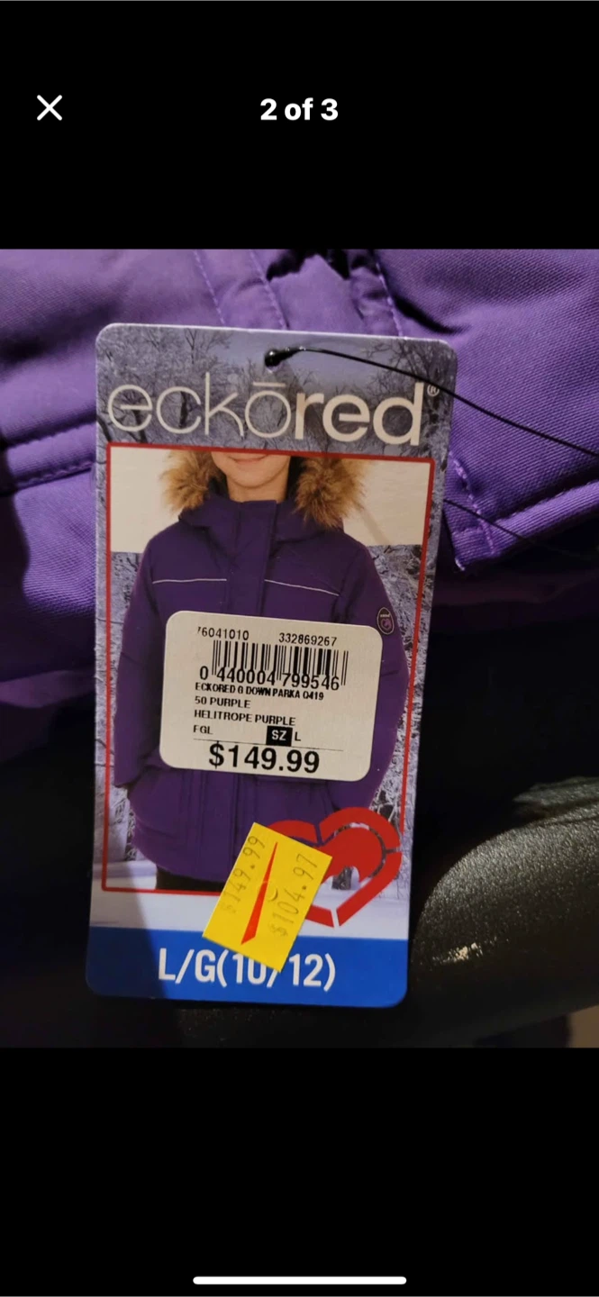 Ecko Red Girls' Down Parka - Size L (10/12) - photo 2