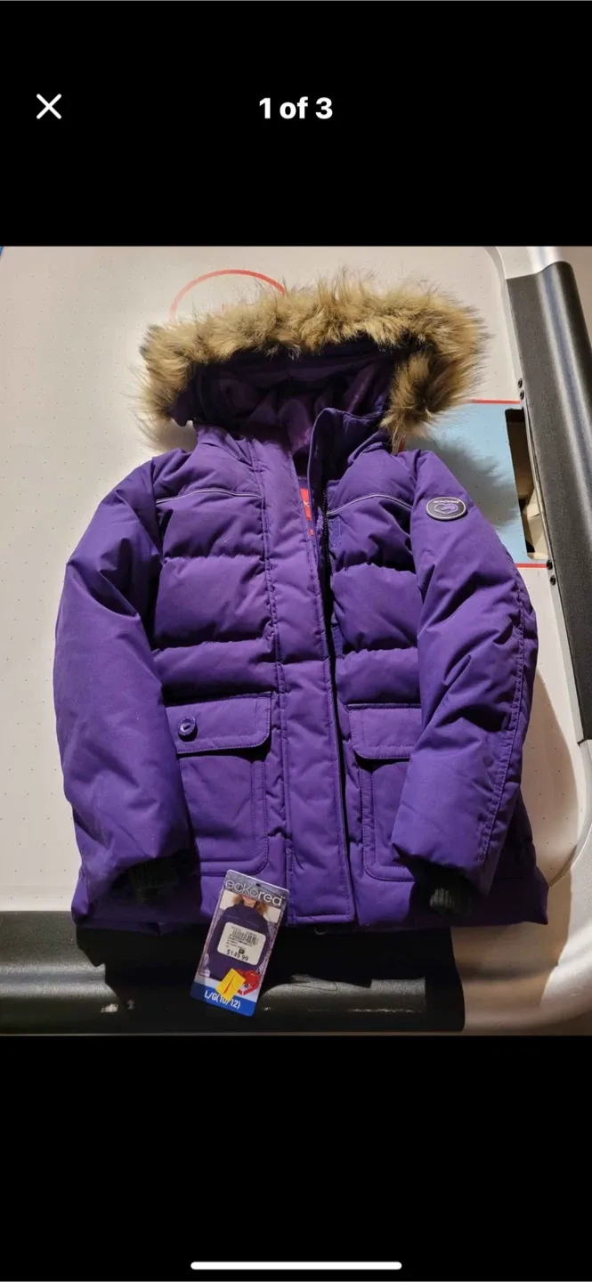 Ecko Red Girls' Down Parka - Size L (10/12)