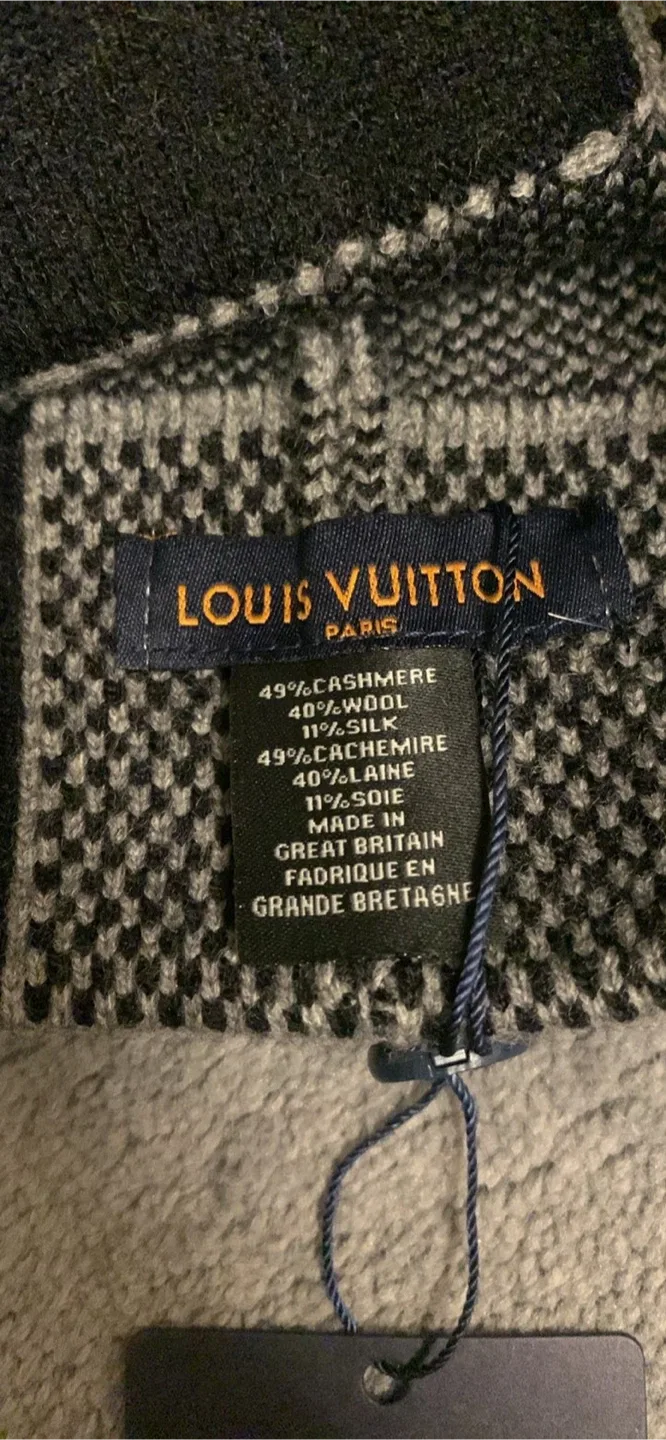 Louis Vuitton Damier Beanie - Black/Grey, New with Tags! image indicator(3)