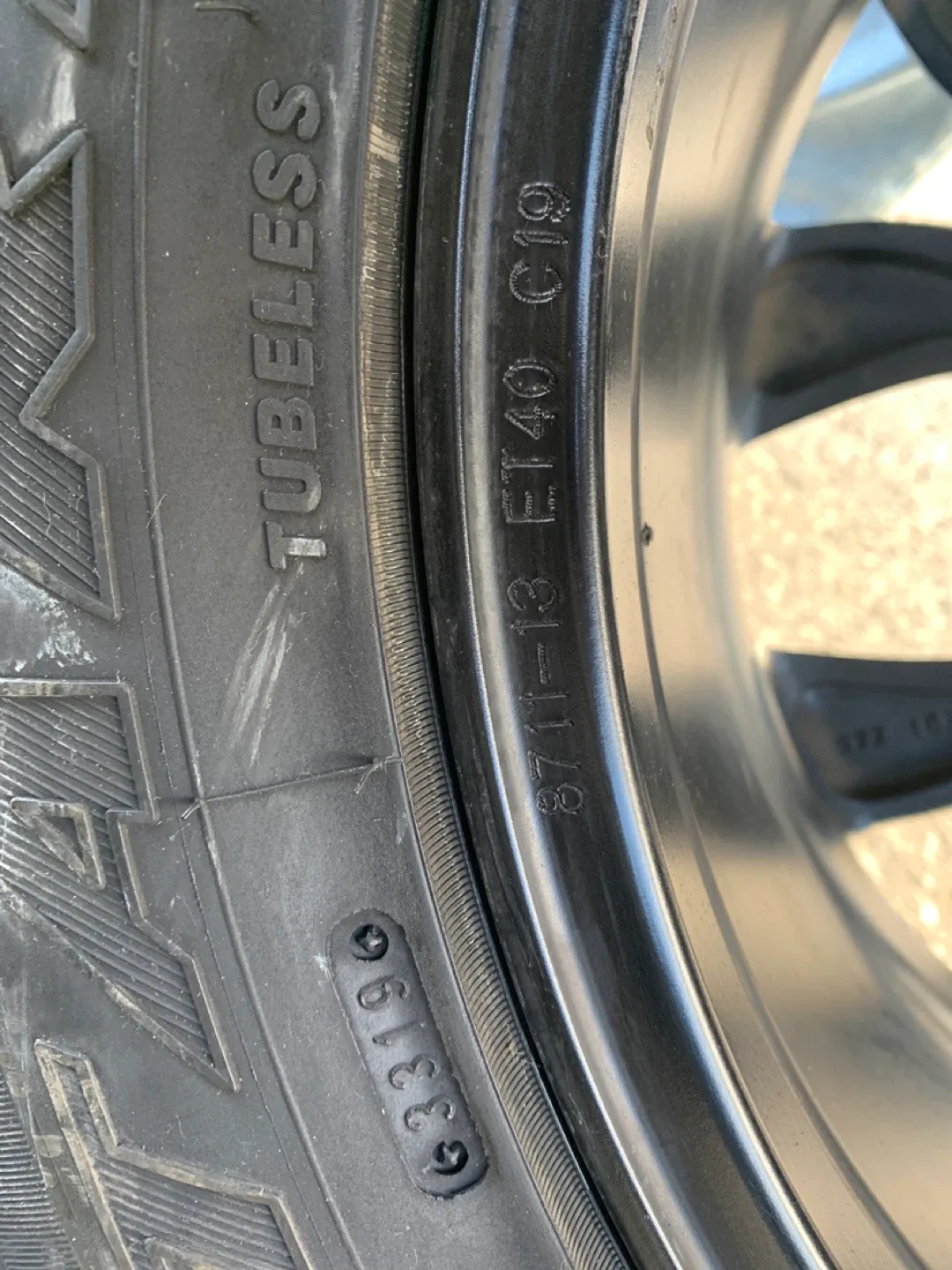 BMW 255/55R18 Winter Tires on Rims - Set of 4 image indicator(4)