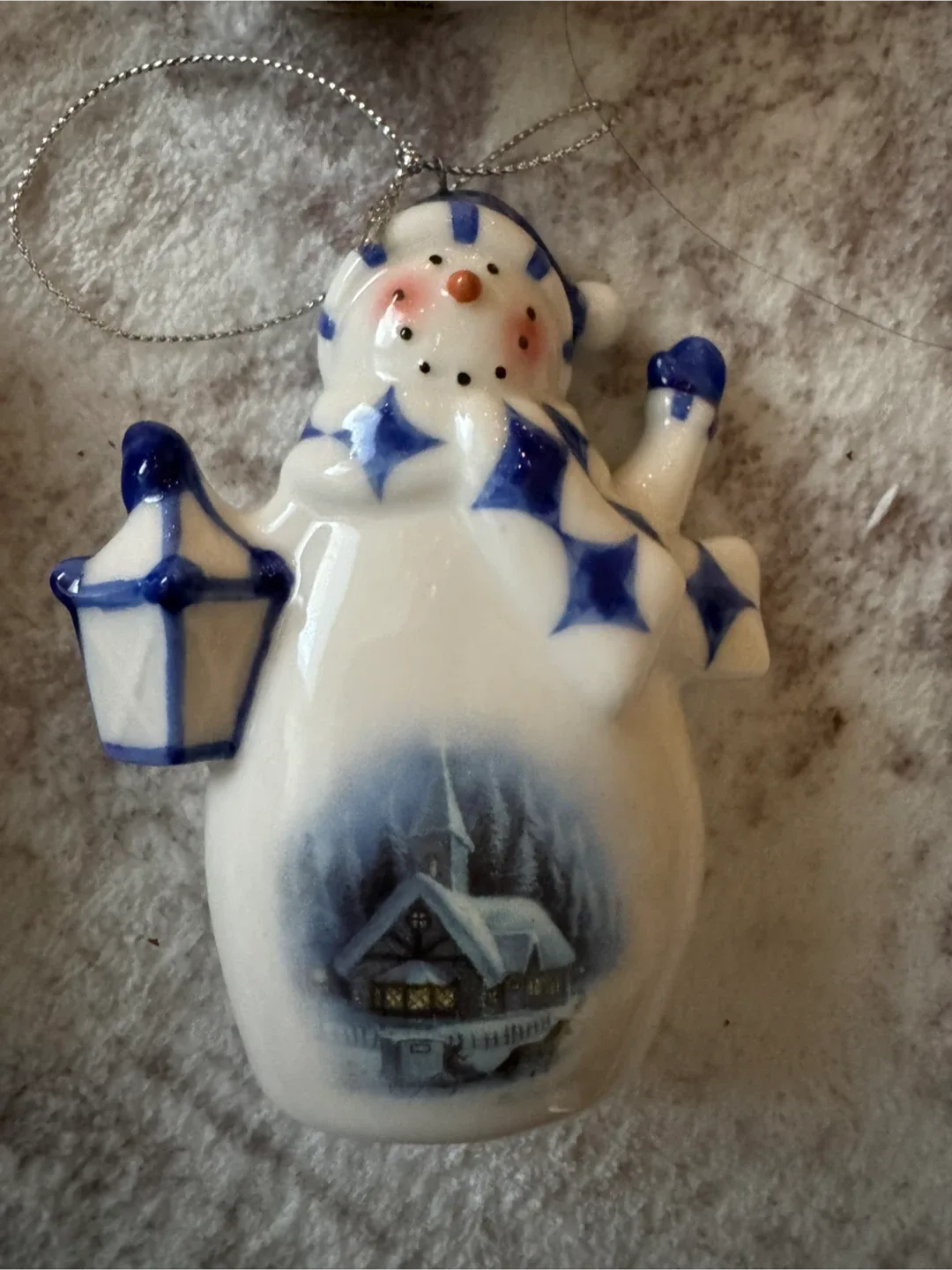 Snowman Christmas Ornament Set, Ceramic image indicator(4)