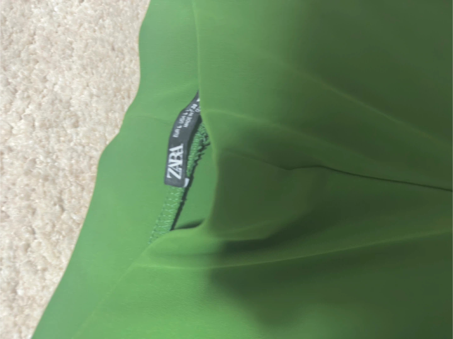 Zara Green Flare Pants - Size L - photo 3
