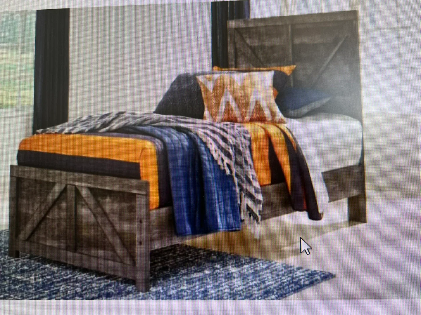 Rustic Style Bed Frame image indicator(2)