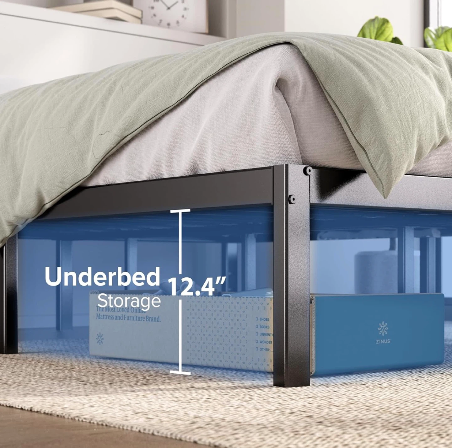 Twin Size Metal Platform Bed Frame - photo 5