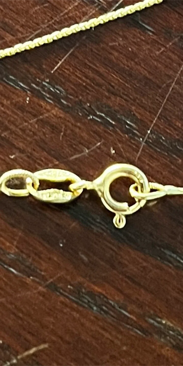 18k Gold Tassel Necklace from Italy image indicator(5)