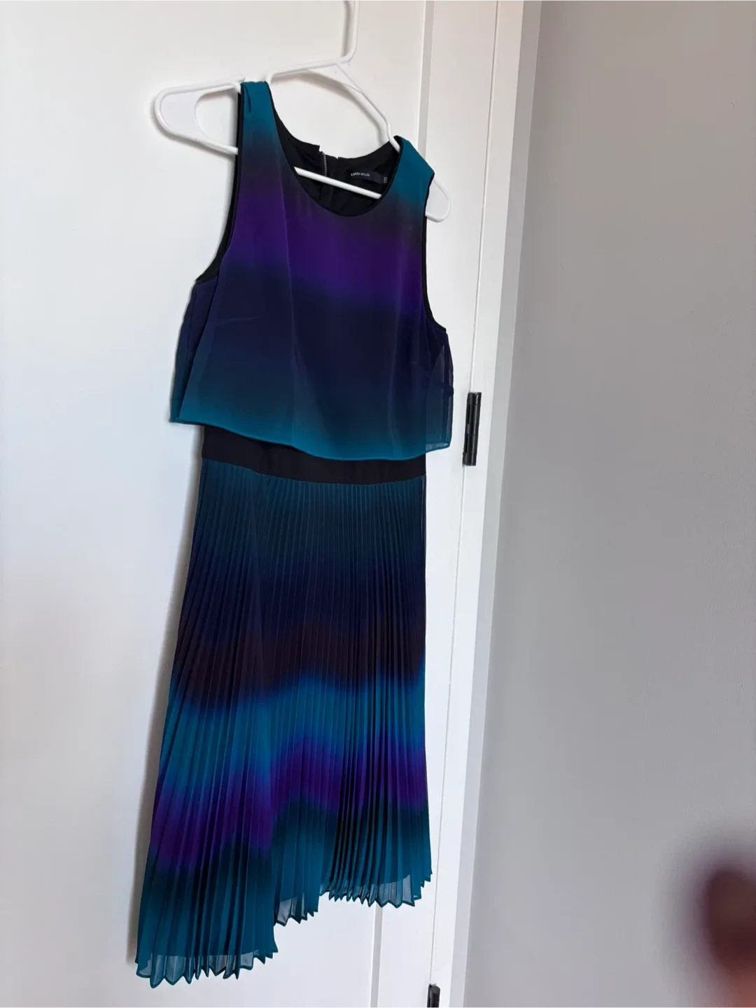 Karen Millen- Designer Ombre Pleated Dress image indicator(5)